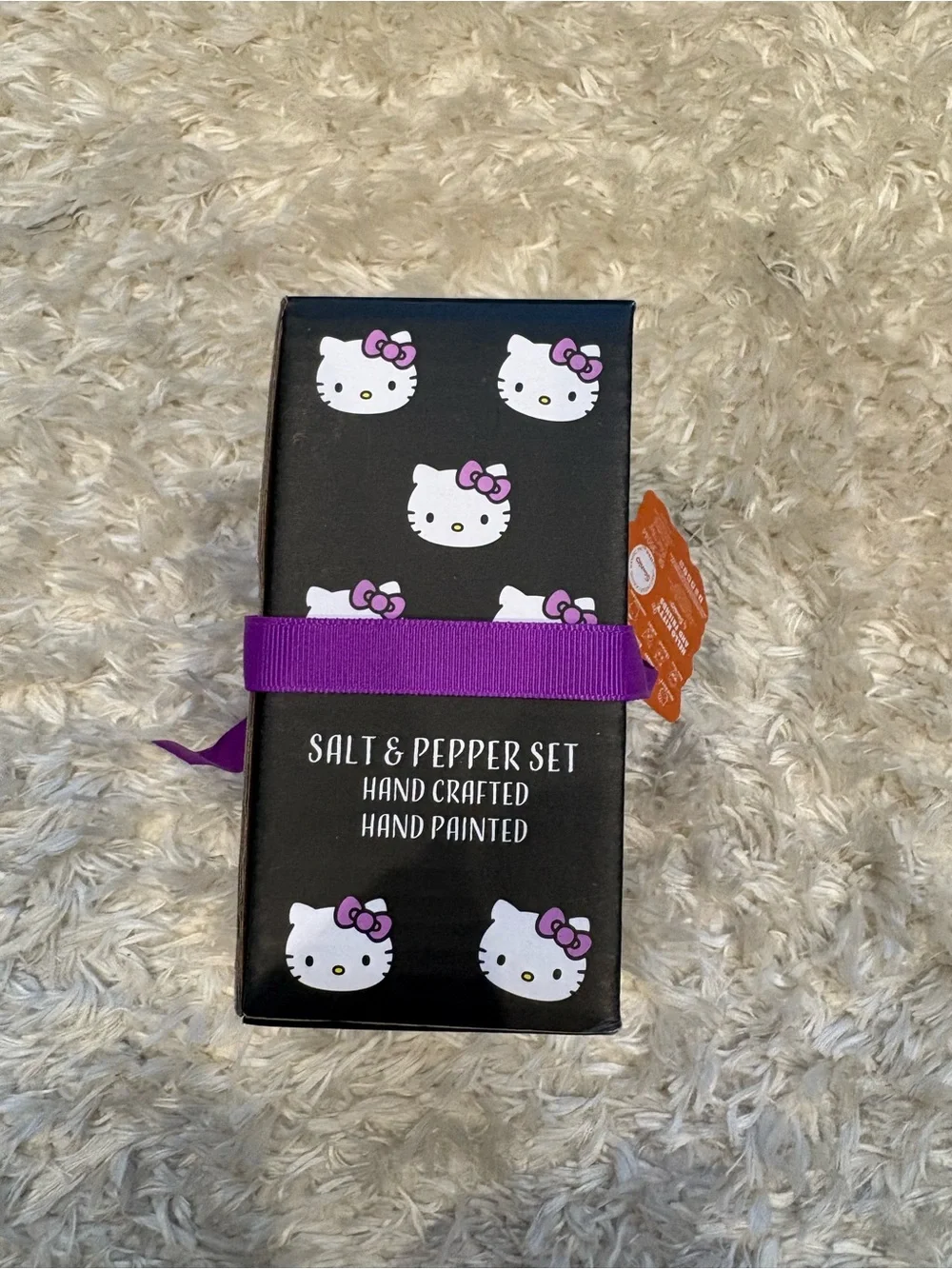 Hello Kitty Halloween Salt & Pepper Mini Figure Set Black Cat Pumpkin Skull Bow